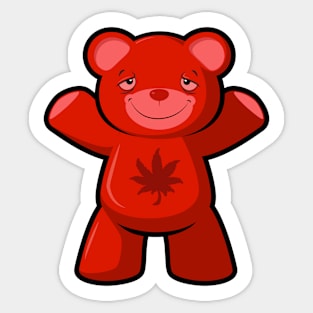 RED WEED GUMMY Sticker